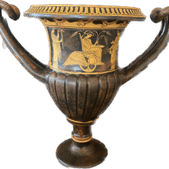 Red figured kantharos vase