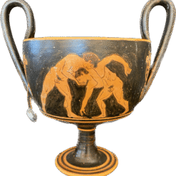 Attic red figured kantharos vase