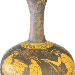 Red figured oinohoe vase.