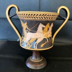 Attic red figure kantharos vase