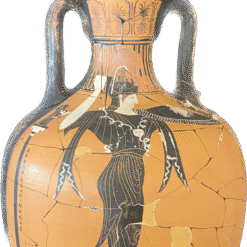 Panathenaic amphora vase.