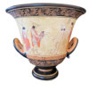 White figure krater vase