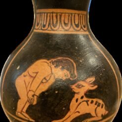 Athenian red figure oinohoe vase.