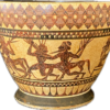Corinthian skyphos vase.