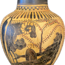 Athenian black figure oenochoe,