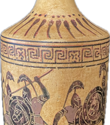 Athenian black figure Lekythos.